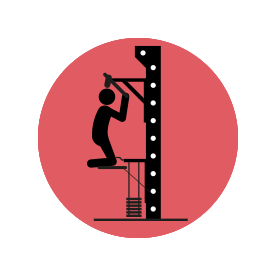 Tegning af assisted pullups