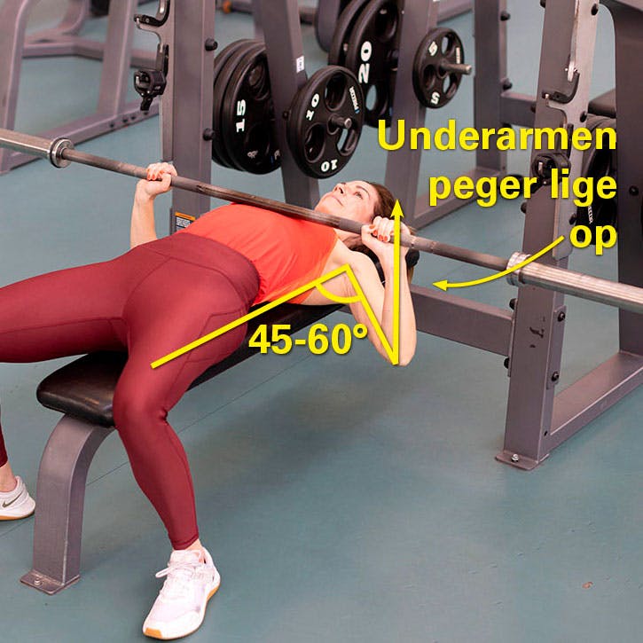 Grafik – find den rigtige bredde på dit greb i bænkpres