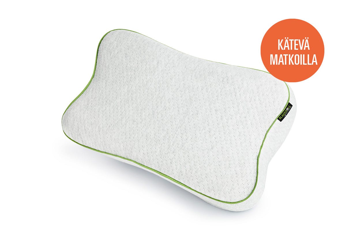 Tuotekuva muistivaahdosta valmistetusta ergonomisesta tyynystä.