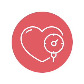 ikonet viser blodtrykket