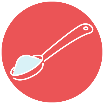 Kuvake teelusikallisesta voidetta