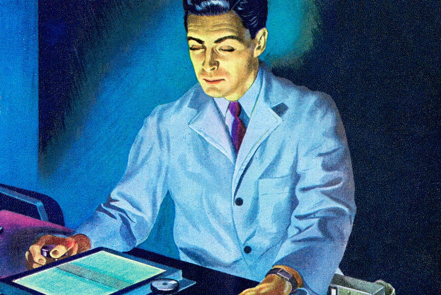 Historisk videnskabsmand udvikler datidens første kunstige intelligens.