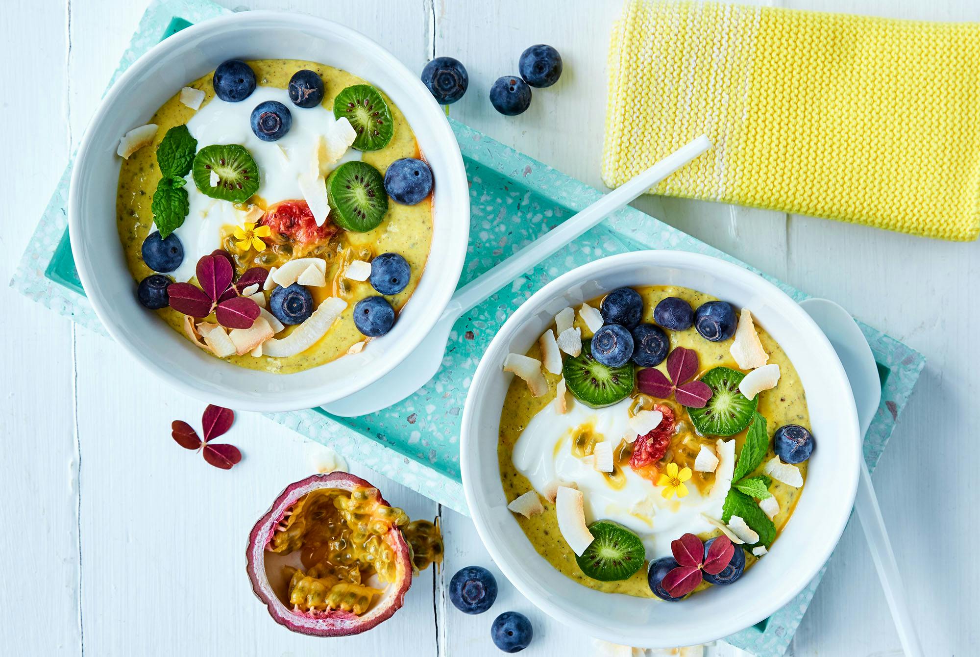 Chiagrød med skyr og gurkemeje