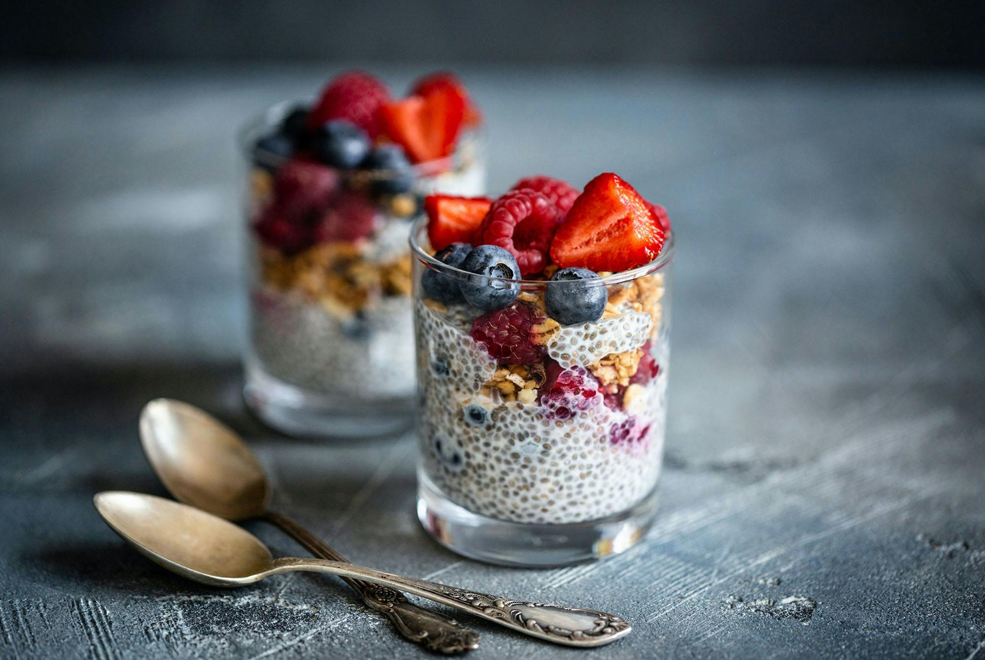 Skål med chiapudding