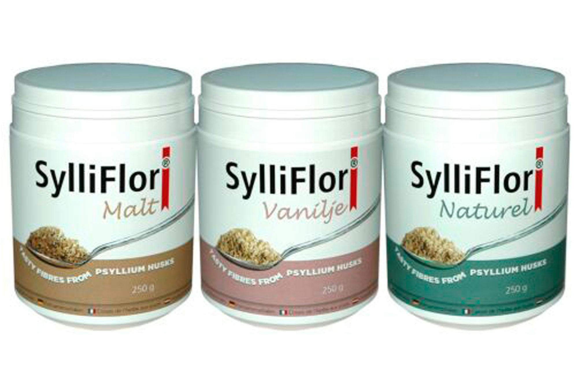 psylliumfröskal i tre olika smaker