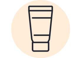 Illustration af creme – soleksem