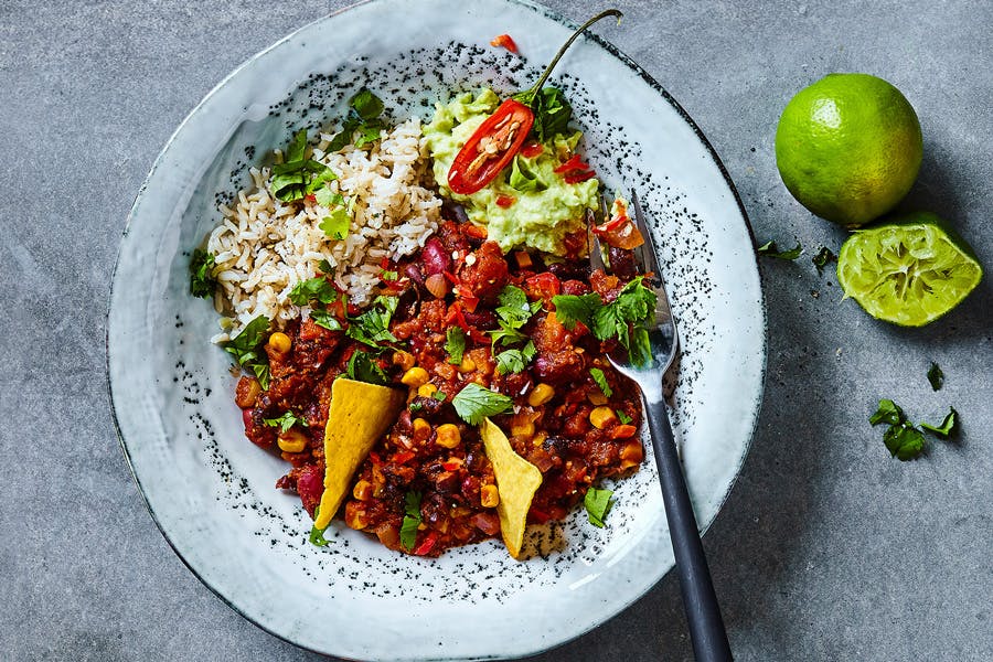 Tallenken med chili sin carne