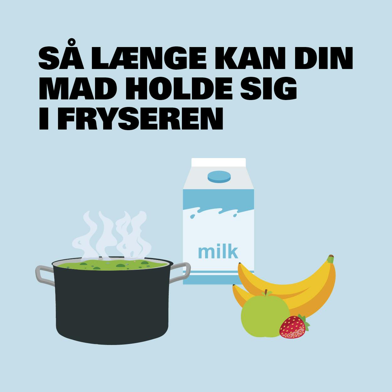 SKEMA: Så længe kan din mad holde sig i fryseren – download skema