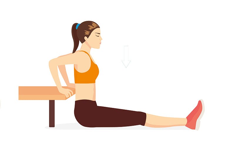 Kuvituskuva ojentajadippejä tekevästä naisesta.