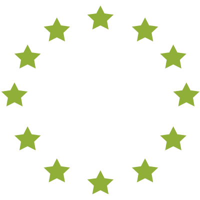 EU-logo, europæiske jordbær