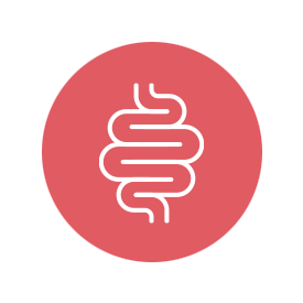 ikonet viser fordøyelsen