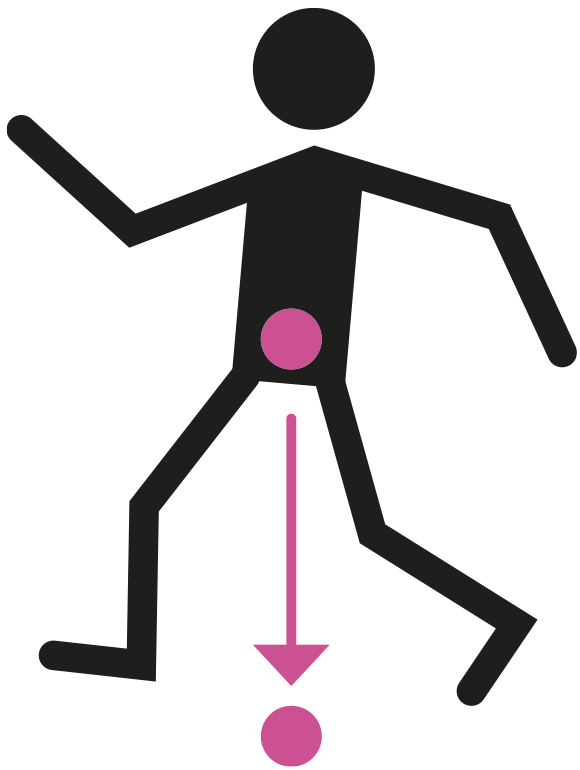 tegning af kvinde med god balance