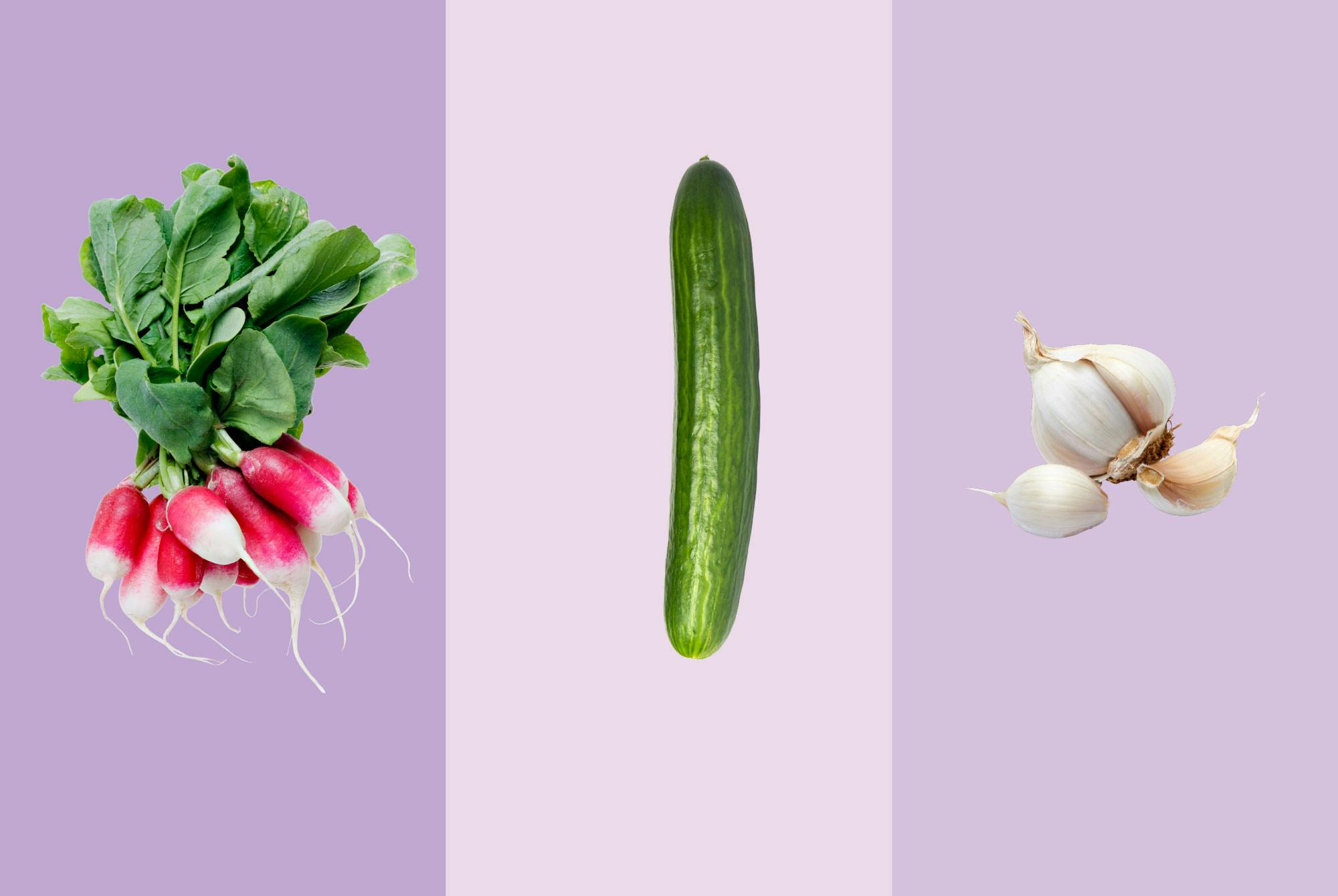 Frukt og grønnsaker i sesong i april