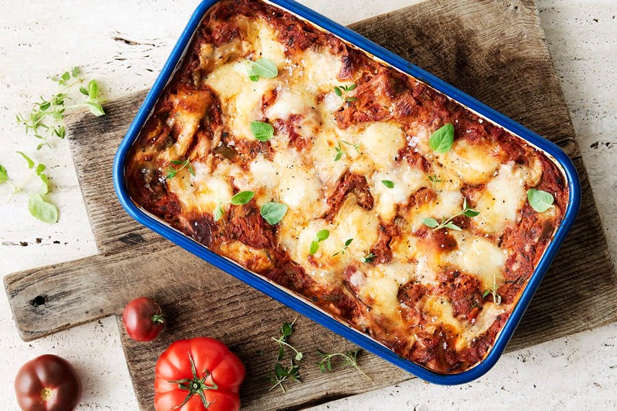 Grøntsagslasagne med squash