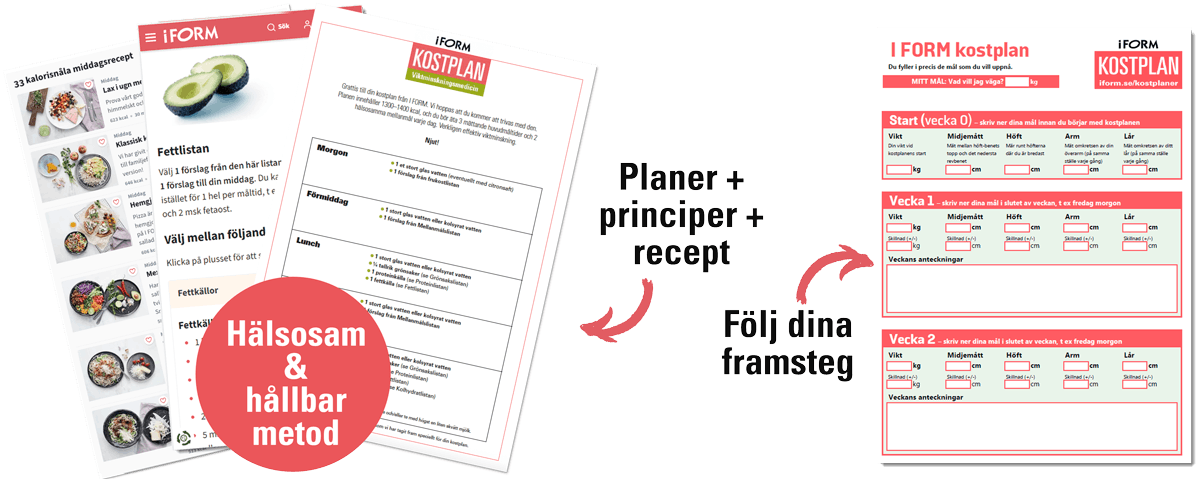Grafik – detta får du med I FORMs kostplan