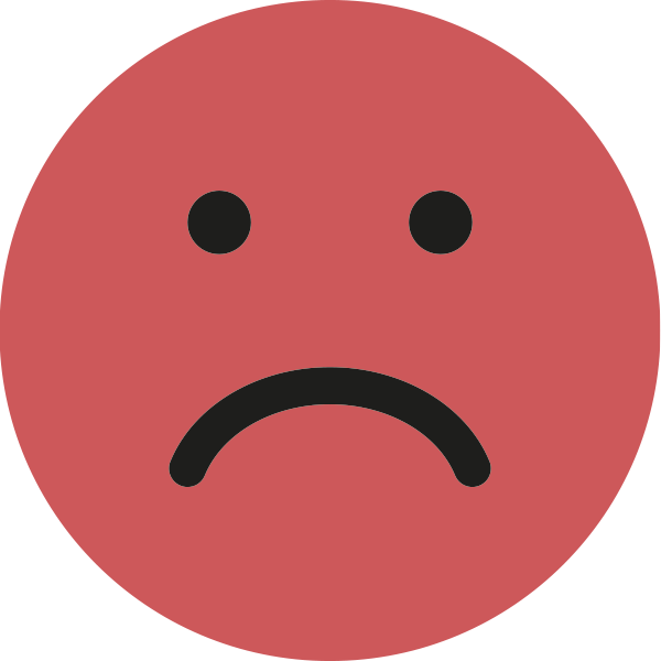 Punainen suruhymiö, erittäin korkea stressitaso.