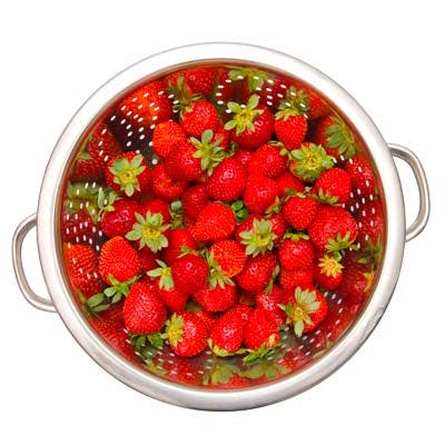 Skyllede bær i en sigte