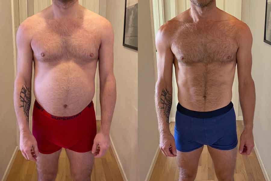 Kenneth före och efter