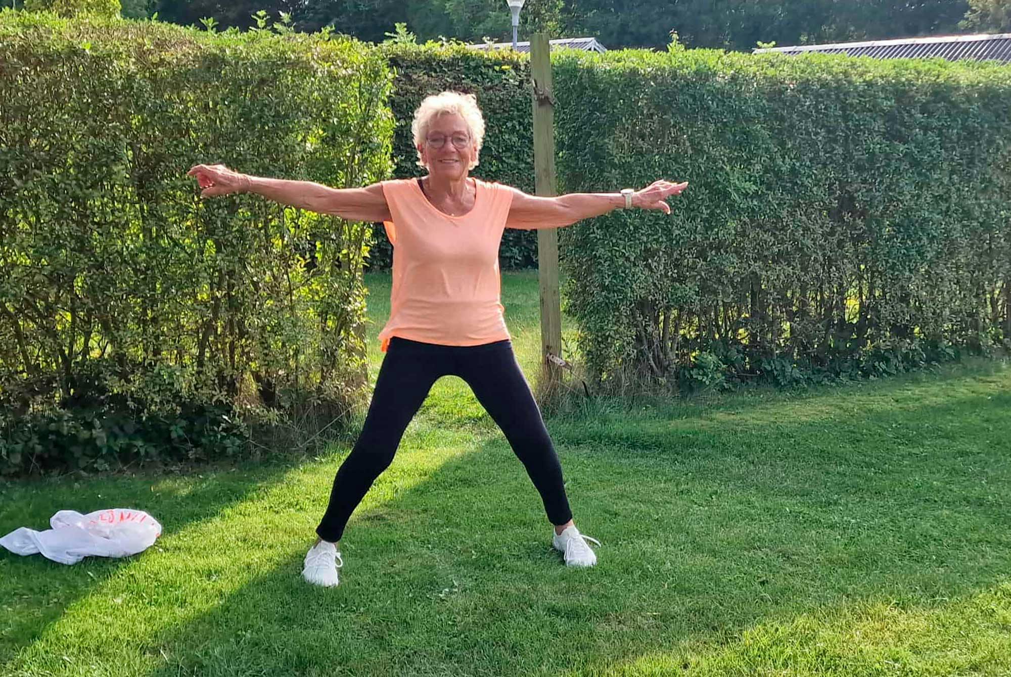 Kirsten Møldrup er 79 og meget fysisk aktiv.