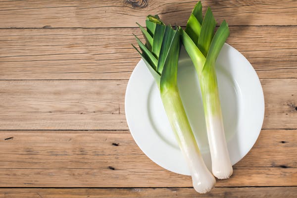 to porrer på en tallerken