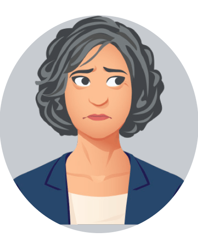 Kvinde ser bekymret ud