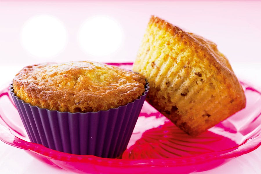 Krydrede græskarmuffins