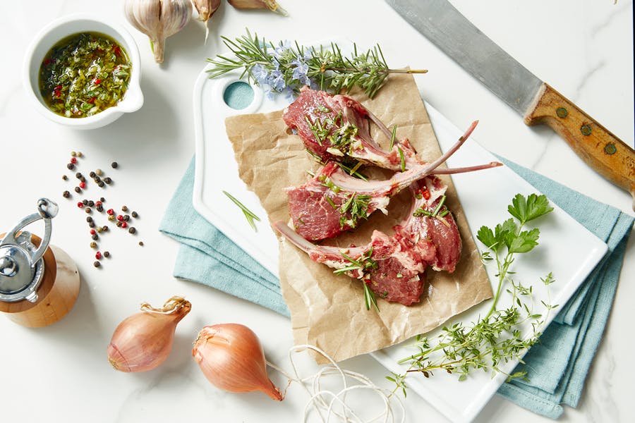 Rått lam og rosmarin