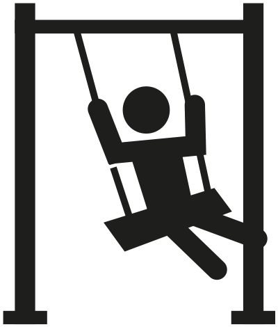 Illustration gunga, postural träning