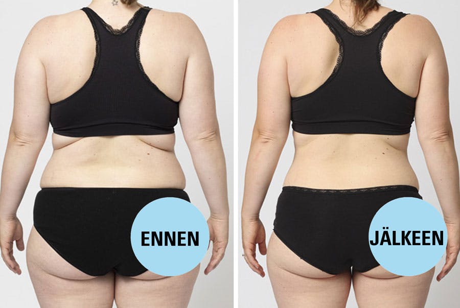 Kokemuksia KUNTO PLUS Ruokavaliosta – Maya ennen ja jälkeen 6 viikkoa KUNTO PLUS Ruokavaliolla