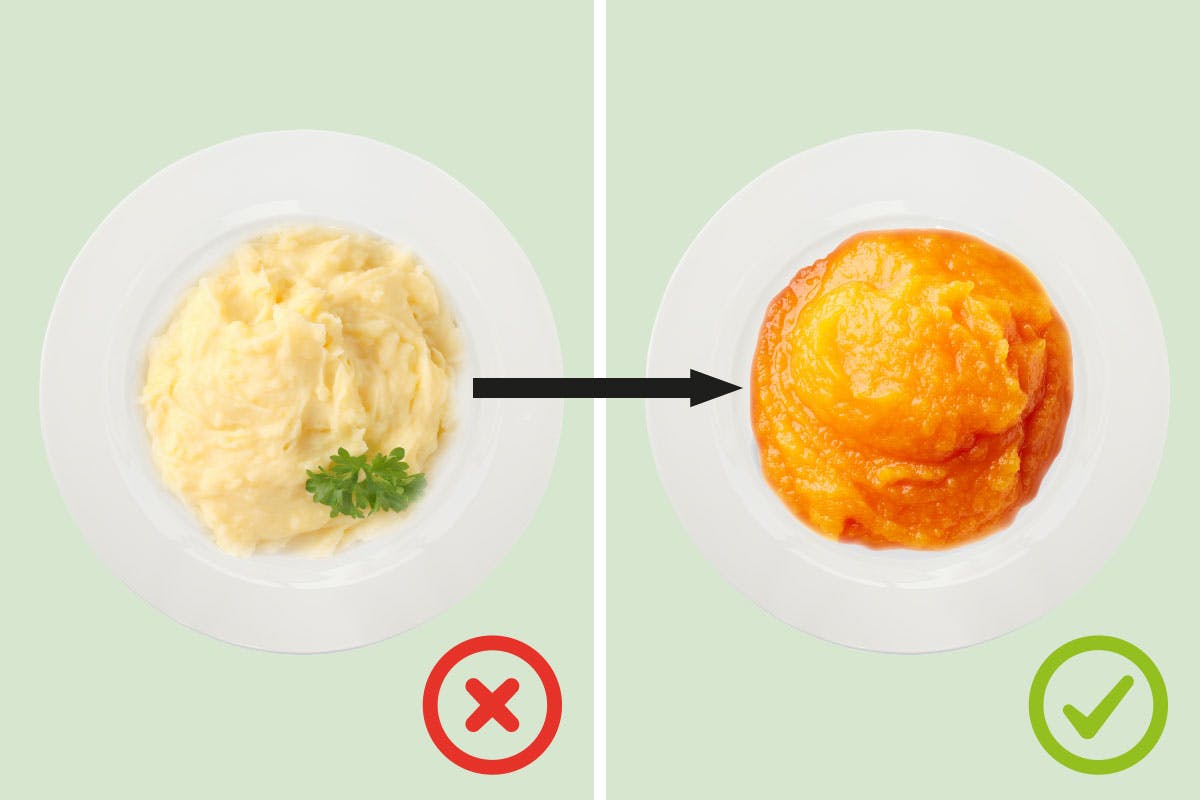 Byttehandel: Potetmos og gresskarmos