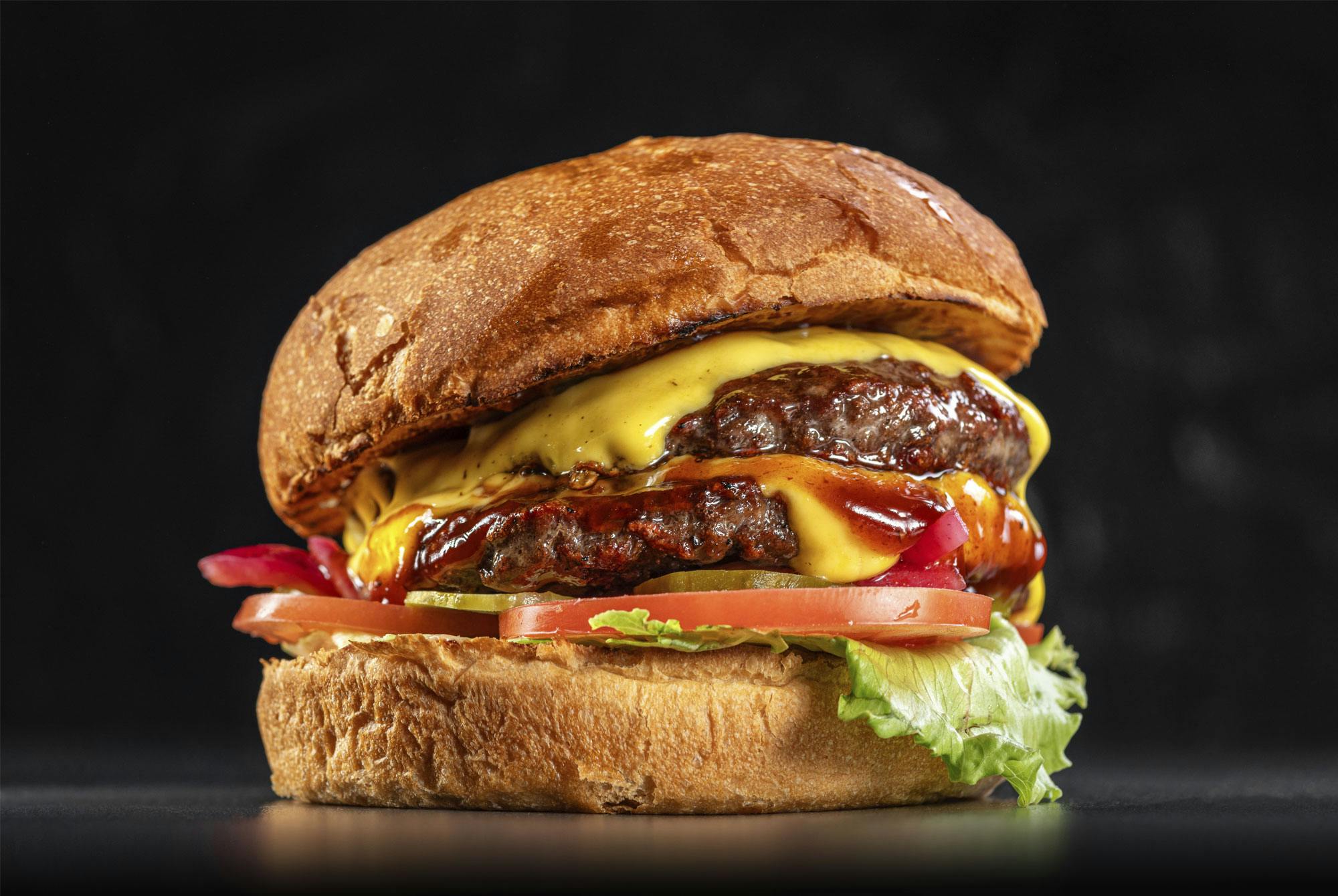 Saftig burger.