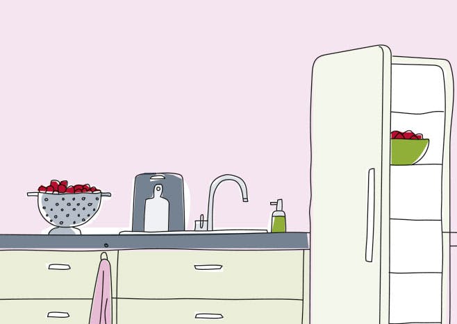 Opbevaring af jordbær