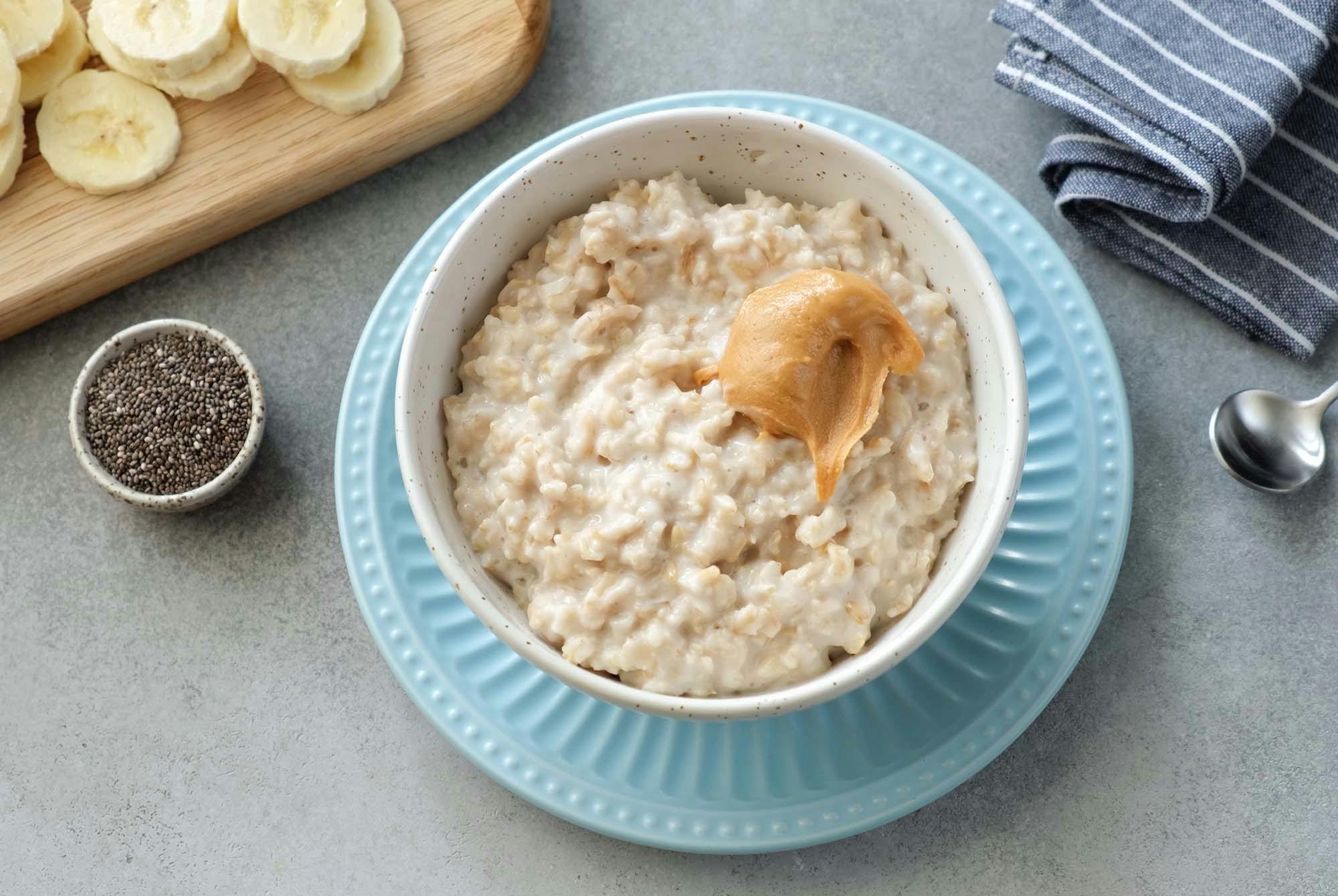 Grød med peanutbutter