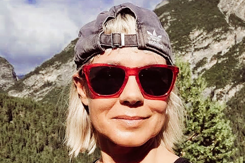 Kvinna på löprunda