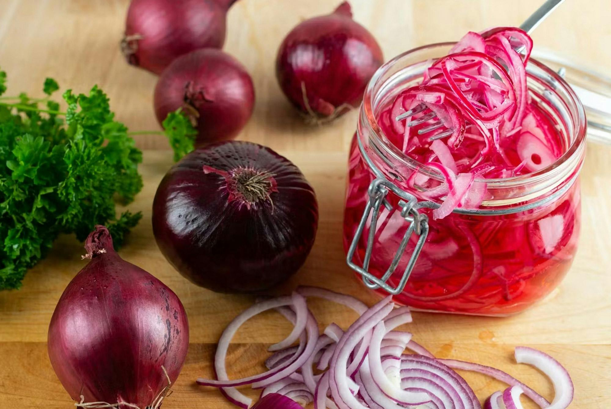 Picklad rödlök