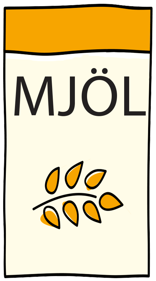 Mjöl till kanelbullar