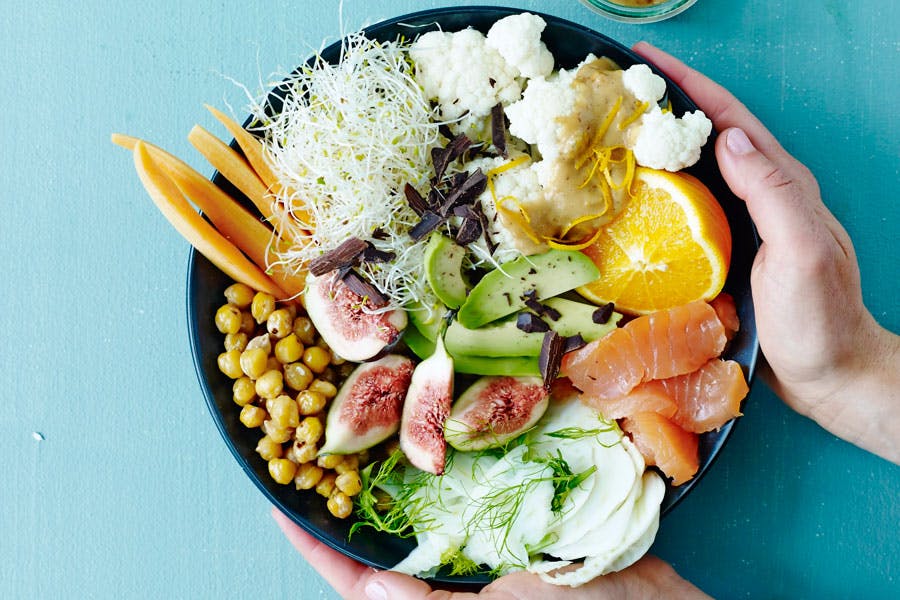 Salat med røget laks