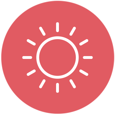 Illustration av sol – melatonin