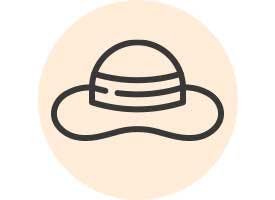 Illustration af solhat – soleksem