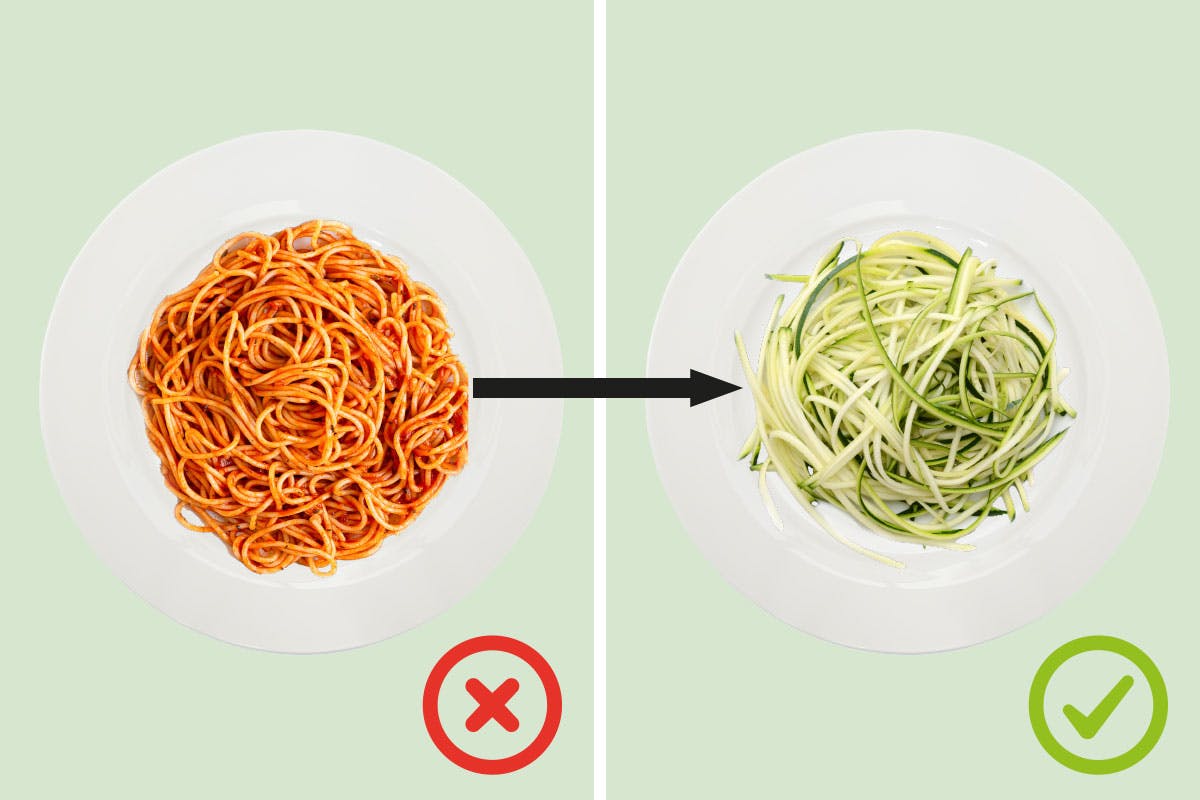 Byttehandel: Vanlig spagetti og squashspagetti