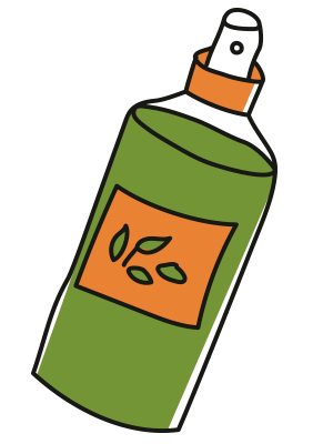 Illustration af oliespray til airfryer