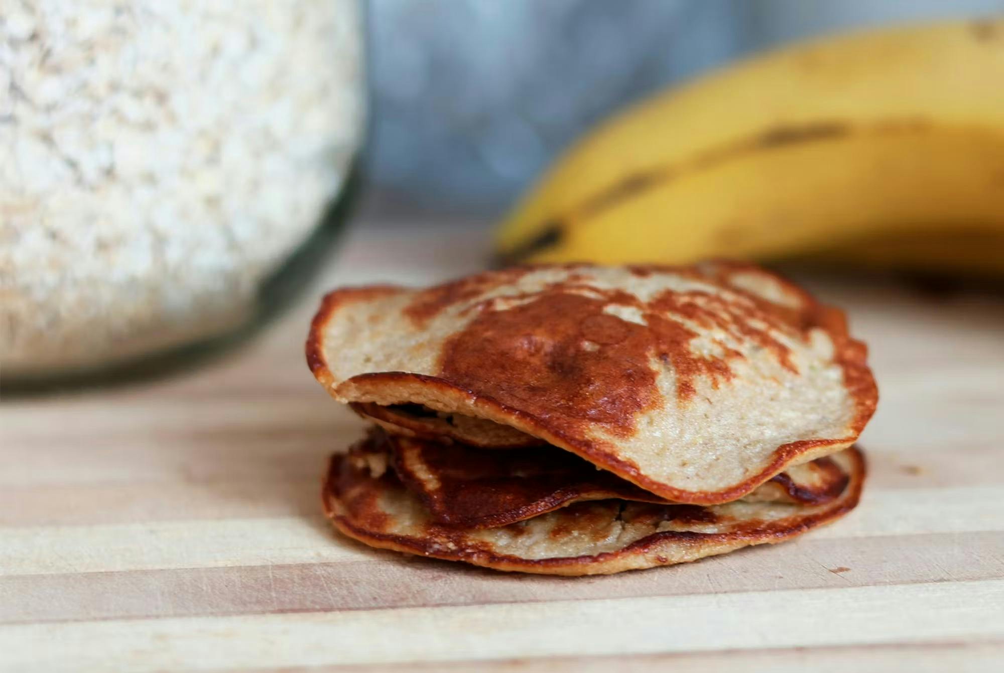 Sunde pandekager med banan