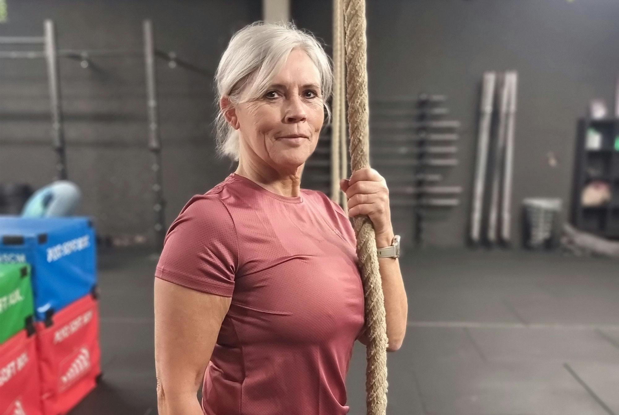 Susanna, 62 v, lihaskuntotreeni 2–3 kertaa viikossa ja 5 km:n kävely päivittäin.