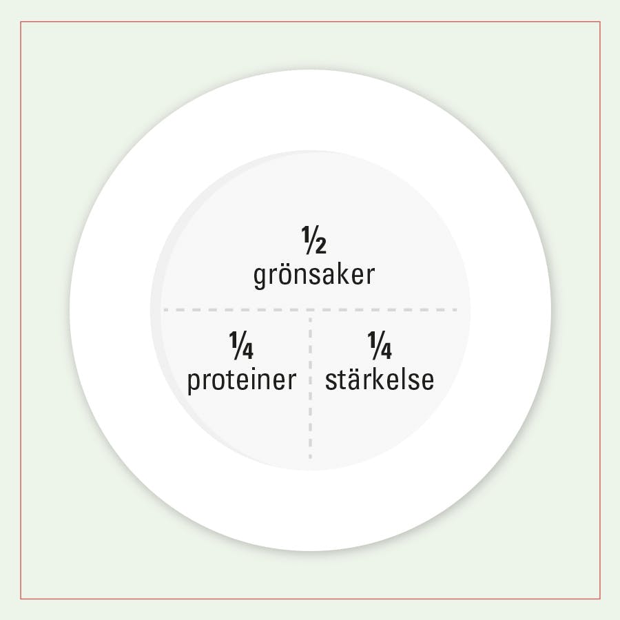 Tallriksmodellen, T-modell för viktminskning