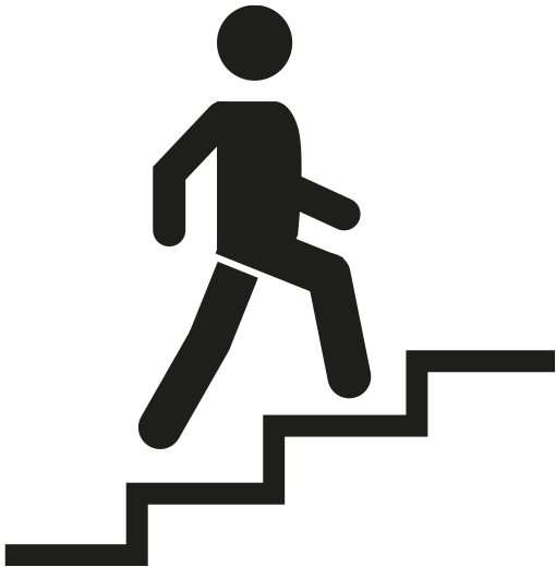 illustration trappor, lekplats, postural träning