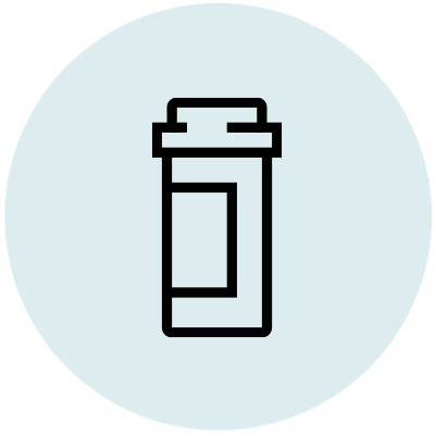 pilleflasker med medisiner som kan forårsake rastløse bein