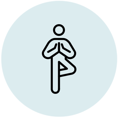 Illustrasjon av yoga mot rastløse bein