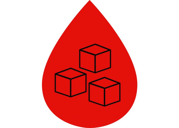 Illustration af blodsukker.