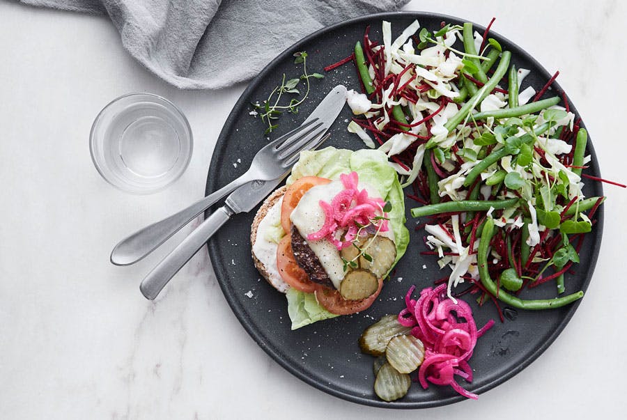 Matplan, middag – Burgermeny, kalorilett