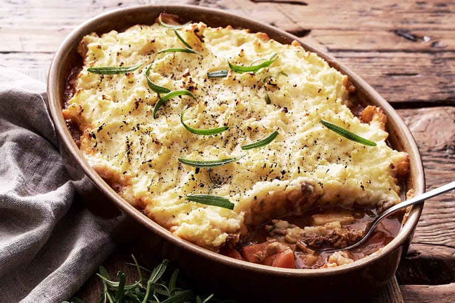 Cottage pie i et fat